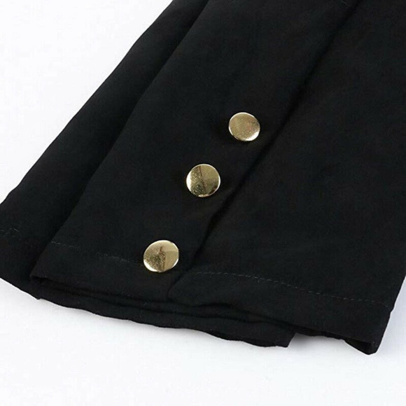 Black Victorian Goth Steampunk Costume Tails Coat - Picture 8 of 11